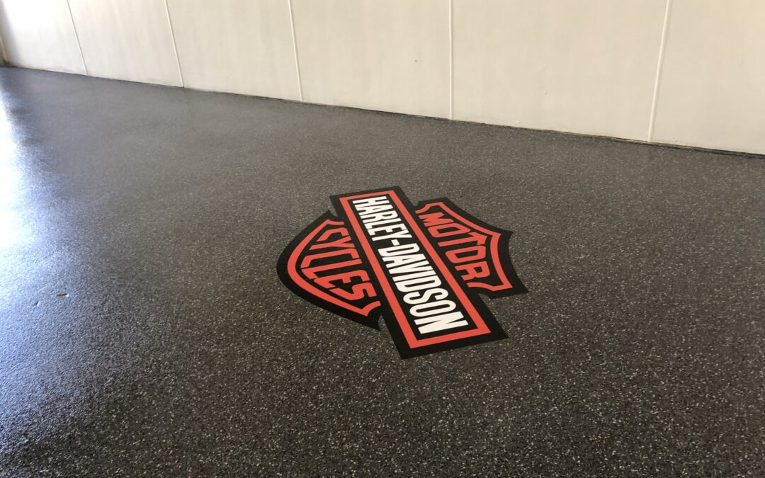 harley davidson garage floor decal